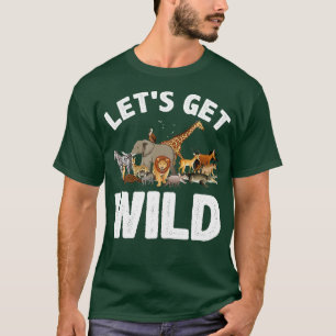Cool Safari Animal voor mannen Zoo Oerwoud Wildli T-shirt
