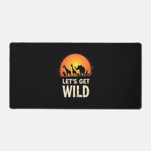 Cool Safari Design voor mannen Vrouwen Kinder Safa Bureaumat (Voorkant)