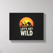 Cool Safari Design voor mannen Vrouwen Kinder Safa Canvas Afdruk (Voorkant)