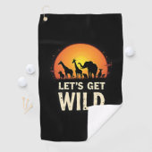 Cool Safari Design voor mannen Vrouwen Kinder Safa Golfhanddoek (Insitu)