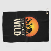 Cool Safari Design voor mannen Vrouwen Kinder Safa Golfhanddoek (Horizontaal)