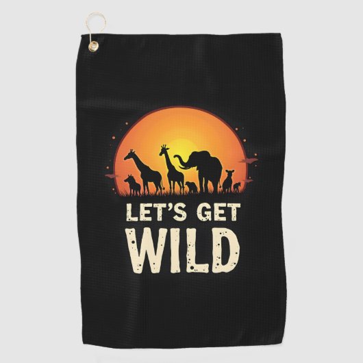 Cool Safari Design voor mannen Vrouwen Kinder Safa Golfhanddoek (Voorkant)