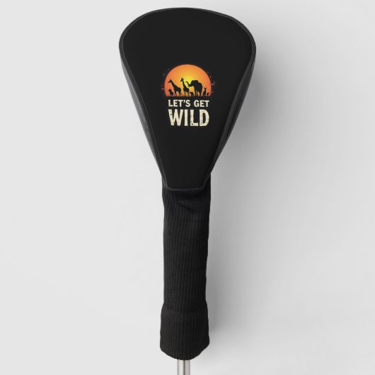 Cool Safari Design voor mannen Vrouwen Kinder Safa Golfheadcover (Voorkant)