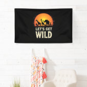 Cool Safari Design voor mannen Vrouwen Kinder Safa Spandoek (Insitu)