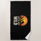 Cool Safari Design voor mannen Vrouwen Kinder Safa Strandlaken (Voorkant)