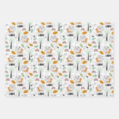 Cool Safari-Oerwouden getild Inpakpapier Vel (Voorkant 2)