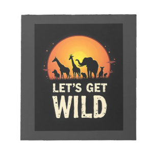 Cool safari-ontwerp voor mannen vrouwen kinderen s notitieblok