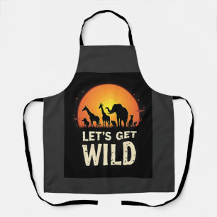 Cool safari-ontwerp voor mannen vrouwen kinderen s schort