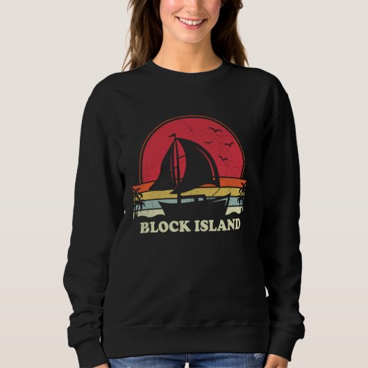 Cool Sailboat  Boat Sailor Block Island Sai Trui (Voorkant)