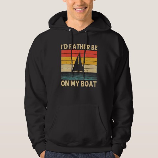 Cool Sailing For Men Women Boating Nautical Sail B Hoodie (Voorkant)