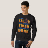 Cool Sailor Een echte matroos stopt het Cadeau nie Trui (Voorkant volledig)