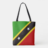 Cool Saint Kitts en Nevis-Mode Tote Bag (Achterkant)