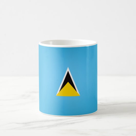 Cool Saint Lucia Flag Koffiemok (Center)