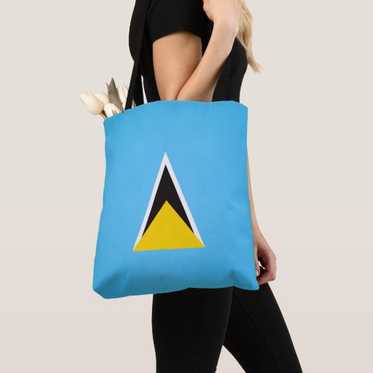 Cool Saint Lucia Vlag Mode Tote Bag (Dichtbij)