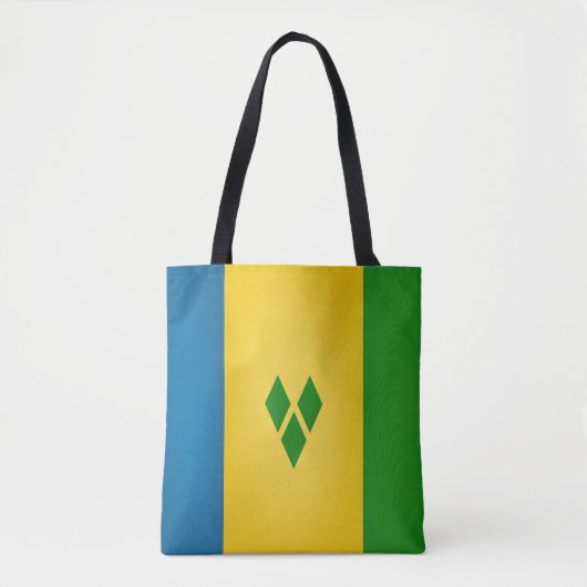 Cool Saint Vincent en de Mode van de vlag van Gren Tote Bag (Voorkant)