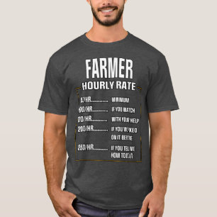 Cool Salary Farmer Gezegde Farmer T-shirt