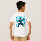  Cool Samurai Cat Soccer Striker - Gift for soccer T-shirt (Achterkant volledig)