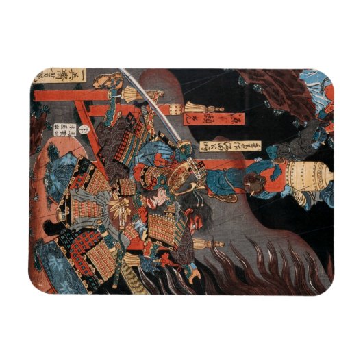 Cool Samurai Hero Minamoto no Yorimitsu Magneet (Horizontaal)