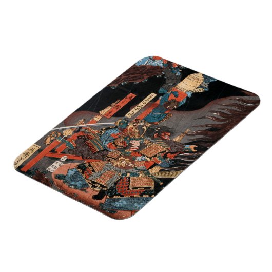 Cool Samurai Hero Minamoto no Yorimitsu Magneet (Linkerzijde)