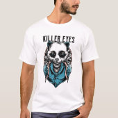 Cool Samurai Panda T-shirt | Fierce Panda Krijger (Voorkant)