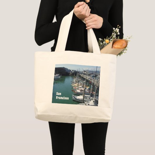 Cool San Francisco Docks Grote Tote Bag (Voorkant (product))