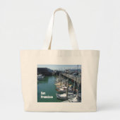 Cool San Francisco Docks Grote Tote Bag (Voorkant)