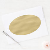 Cool Sandy Beach look Ovale Sticker (Envelop)