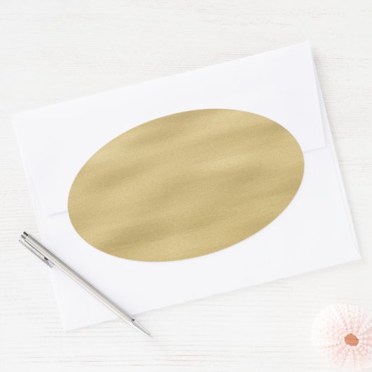 Cool Sandy Beach look Ovale Sticker (Envelop)