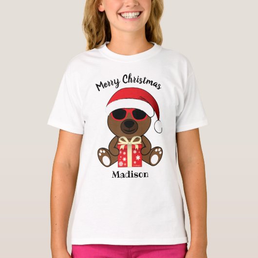Cool Santa Beer red kerstcadeau Personeel T-shirt (Voorkant)