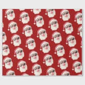 Cool Santa Bubble Gum Sunglasses Christmas Red Cadeaupapier (Vlak)