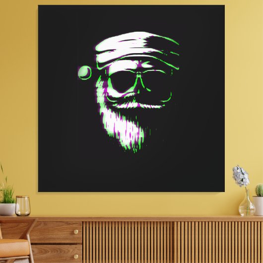 Cool Santa Canvas Afdruk (Insitu (Woonkamer))