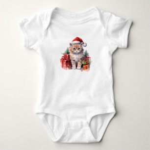 Cool Santa Cat Romper