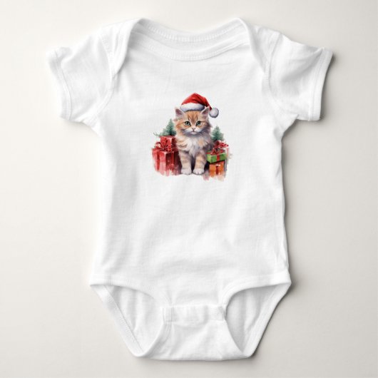 Cool Santa Cat Romper (Voorkant)