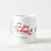 Cool Santa Claus Christmas Koffiemok (Voorkant links)