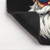 Cool Santa Claus Face Retro Sungles Christmas Men Muismat (Hoek)