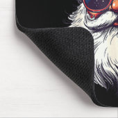 Cool Santa Claus Face Retro Sungles Christmas Men  Muismat (Hoek)