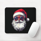 Cool Santa Claus Face Retro Sungles Christmas Men  Muismat (Met muis)