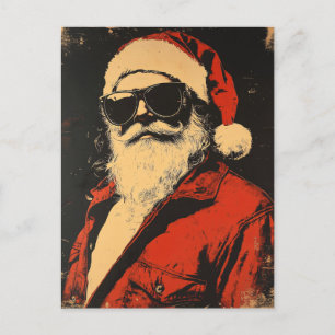 Cool Santa Claus in een zonnebril Briefkaart
