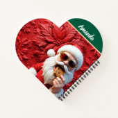 Cool Santa Claus Notitieboek (Achterkant)