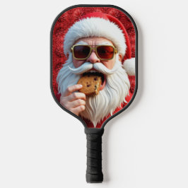 Cool Santa Claus Pickleball Paddle