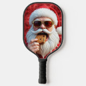 Cool Santa Claus Pickleball Paddle (Achterkant)