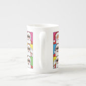 Cool Santa Claus Pop Art with Sunglasses - Retro C Porselein Kop (Achterkant)