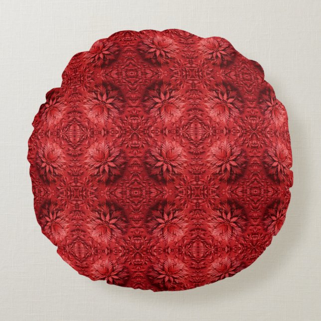 Cool Santa Claus Rond Kussen (Voorkant)