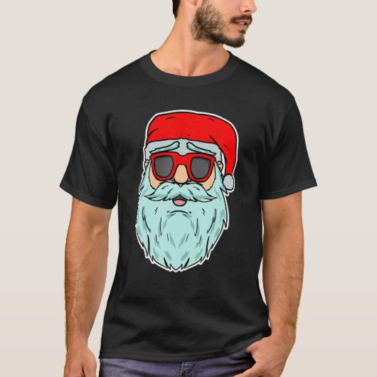 Cool Santa Claus Sunbrius Xmas Party Merry Chris T-shirt (Voorkant)