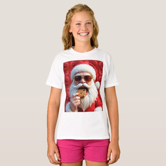 Cool Santa Claus T-shirt (Voorkant volledig)