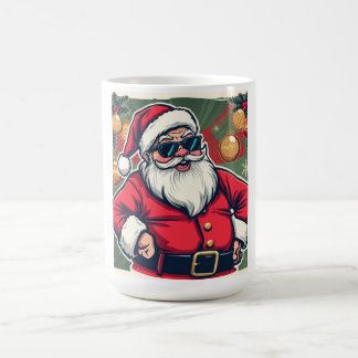 Cool Santa Claus with Trendy Sunglasses Koffiemok