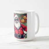 Cool Santa Claus with Trendy Sunglasses Koffiemok (Voorkant rechts)