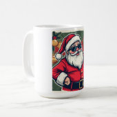Cool Santa Claus with Trendy Sunglasses Koffiemok (Voorkant links)