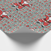 Cool Santa Claus Wrapping Paper Cadeaupapier (Hoek)