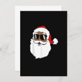 Cool Santa Claus Zonnebril Merry Kerstmis B Kaart (Voorkant / Achterkant)
